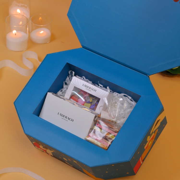 Assorted Pralines and Truffles (8pieces) + Assorted FrischSchoggi (250 grams) + Tablet (1 Piece)